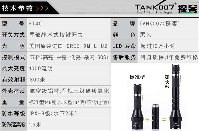 手電PT10，為戰(zhàn)術(shù)而生